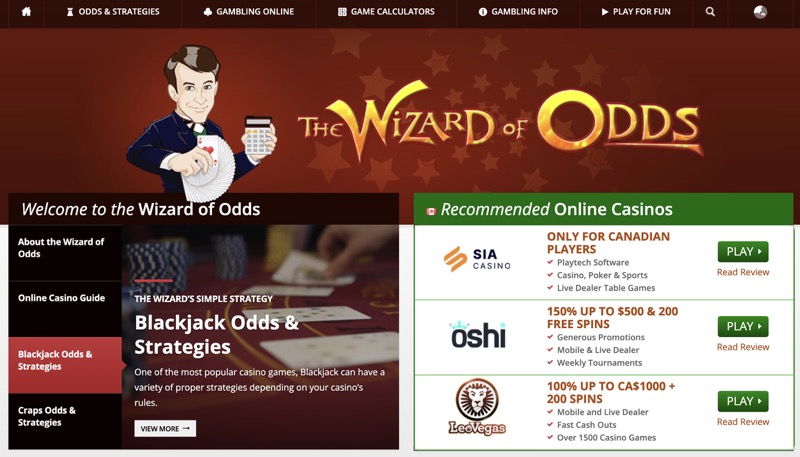 Wizard of Odds site