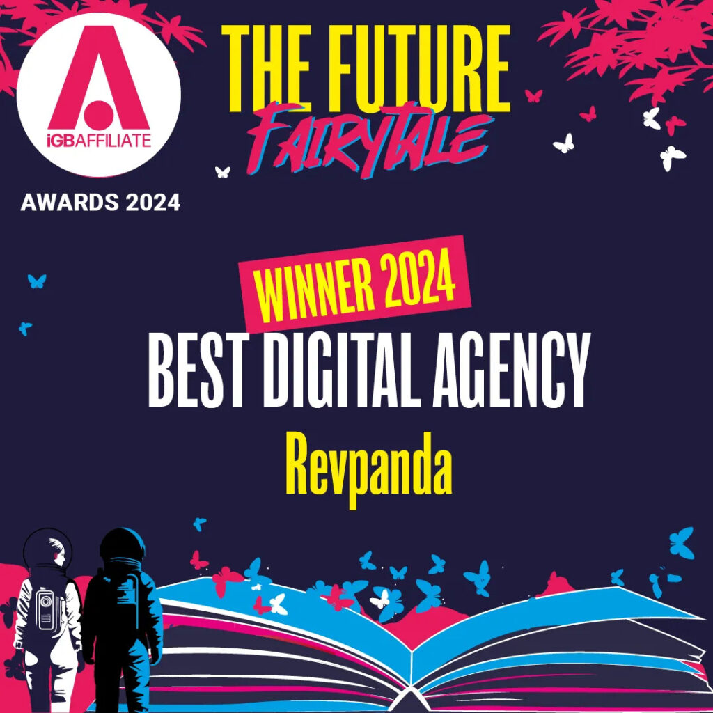 Best Digital Agency award won by RevPanda, iGB Affiliate Awards 2024
